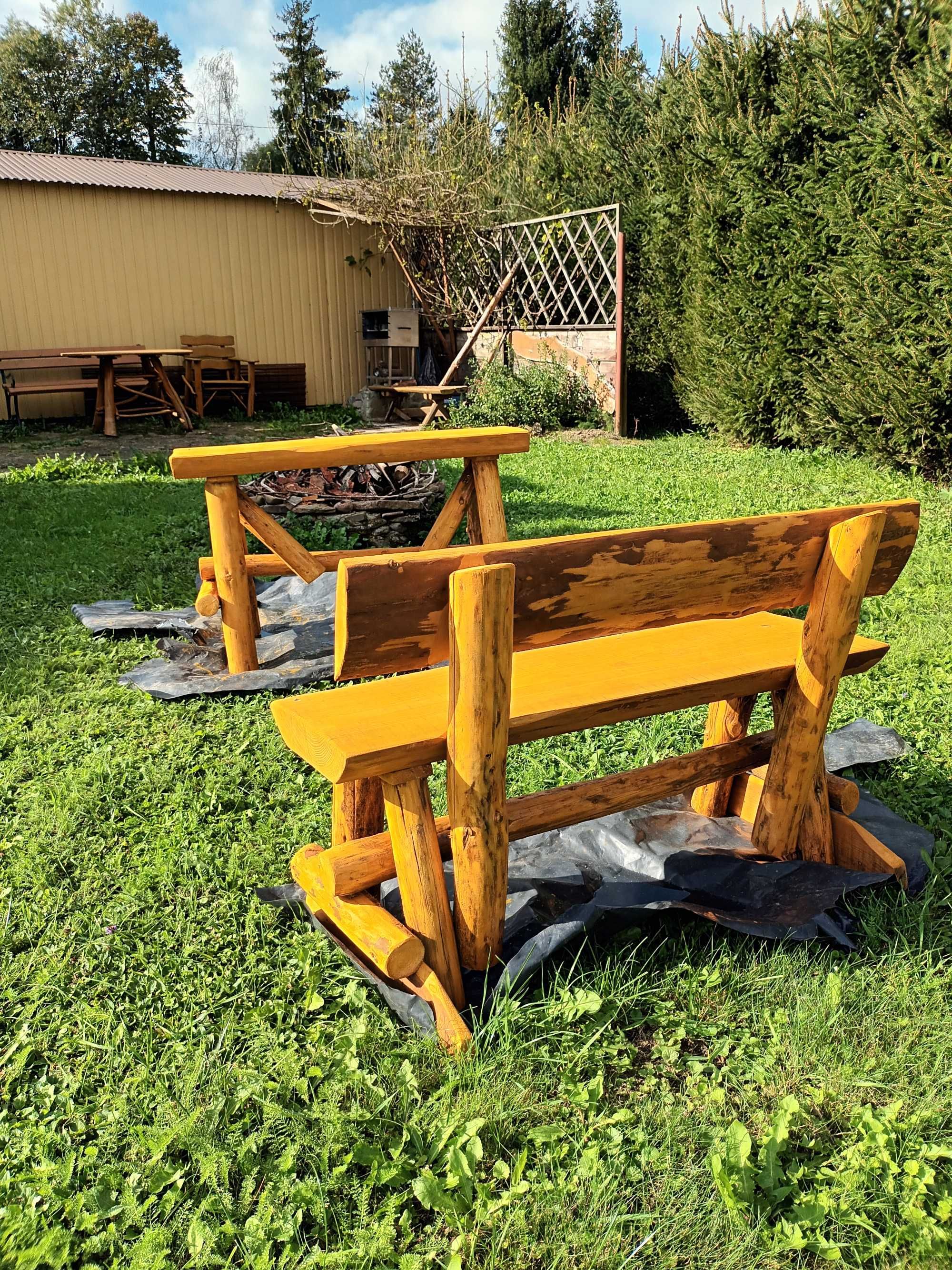 Stolik i ławeczka ogrodowa