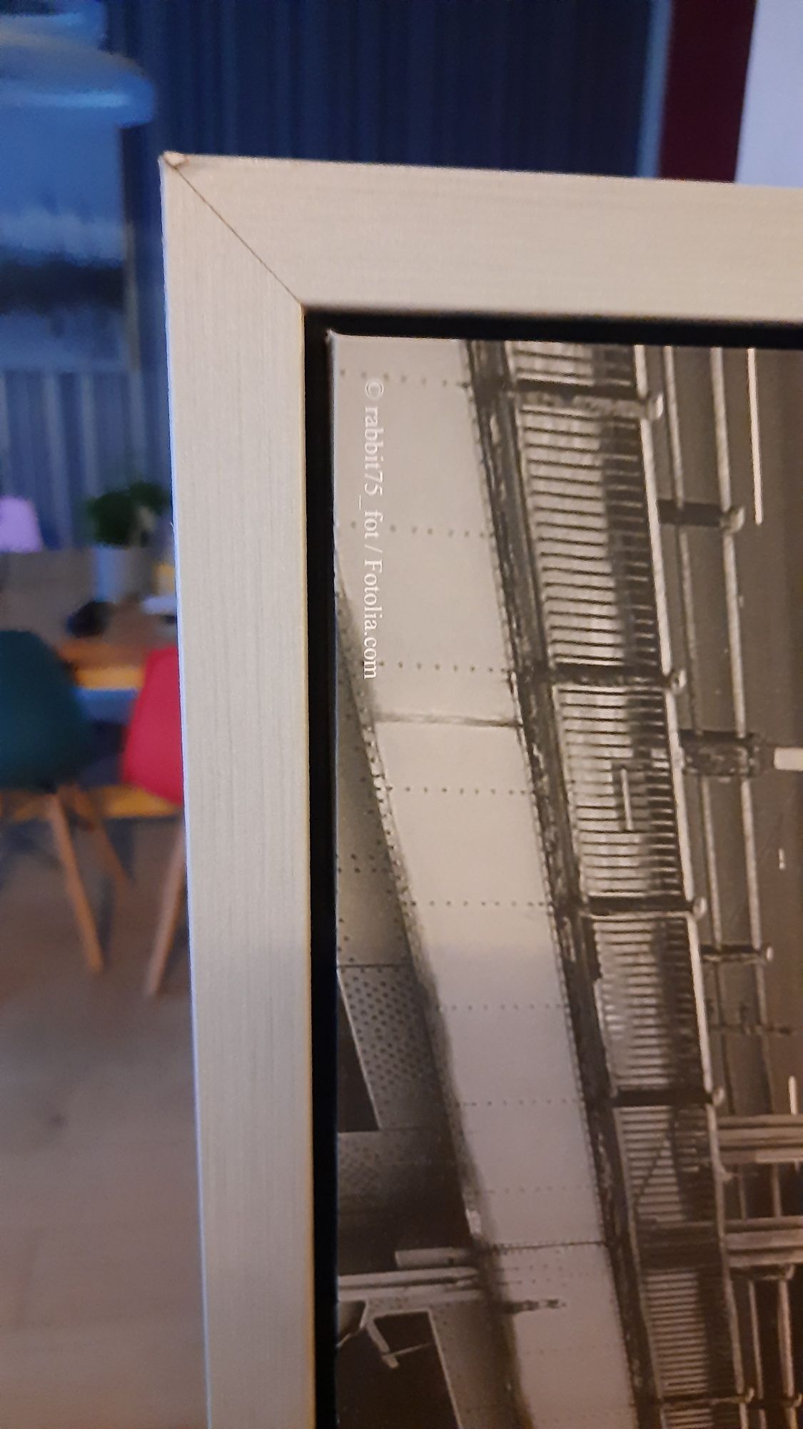 Duży obraz Ikea w aluminiowej ramie 140x100