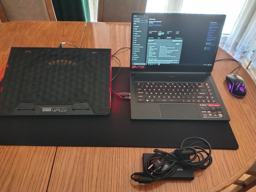 MSI GS65 Stealth – Gamingowy laptop 240Hz + akcesoria 

Sprzedam la