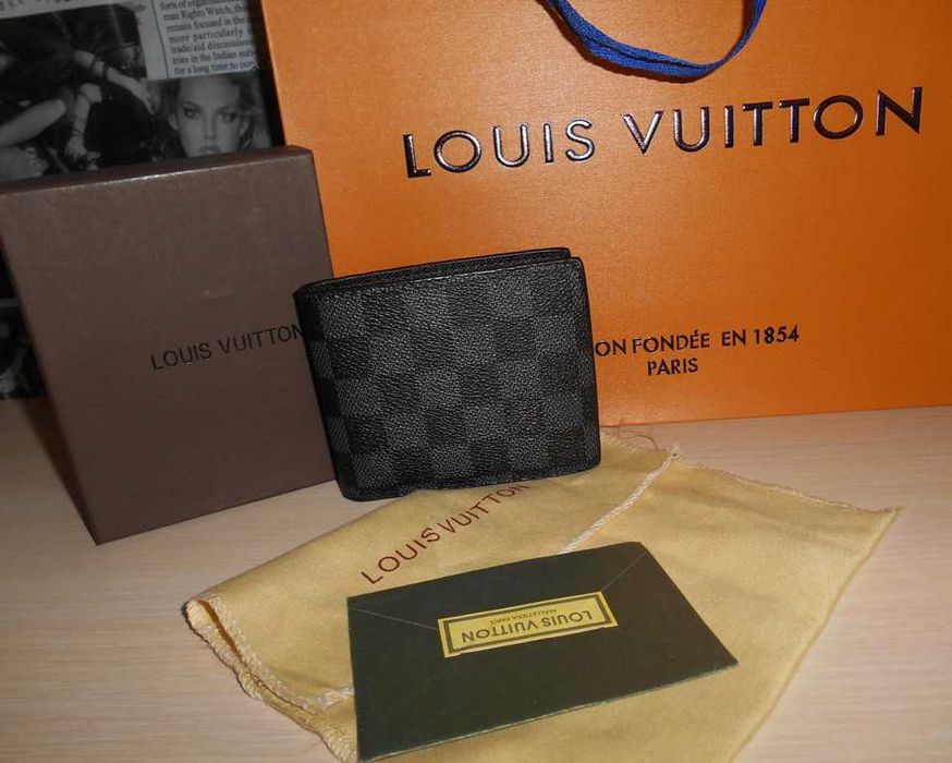 PORTFEL MĘSKI Louis Vuitton, skóra nowe 011