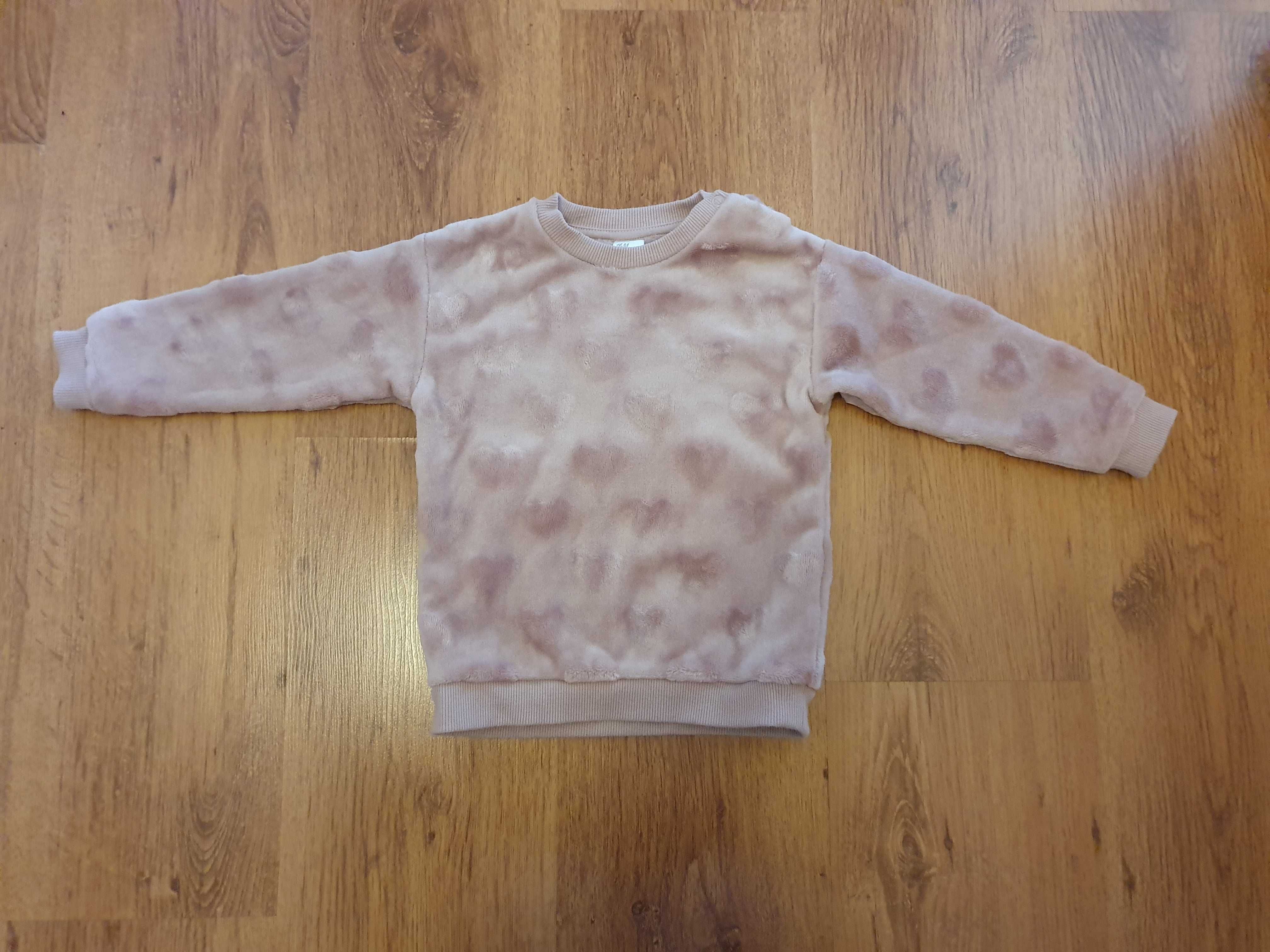 różowy sweter serca h&m 92