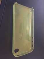 etui iPhone 4/4s plecki plastikowe przeżroczyste jasnozielone