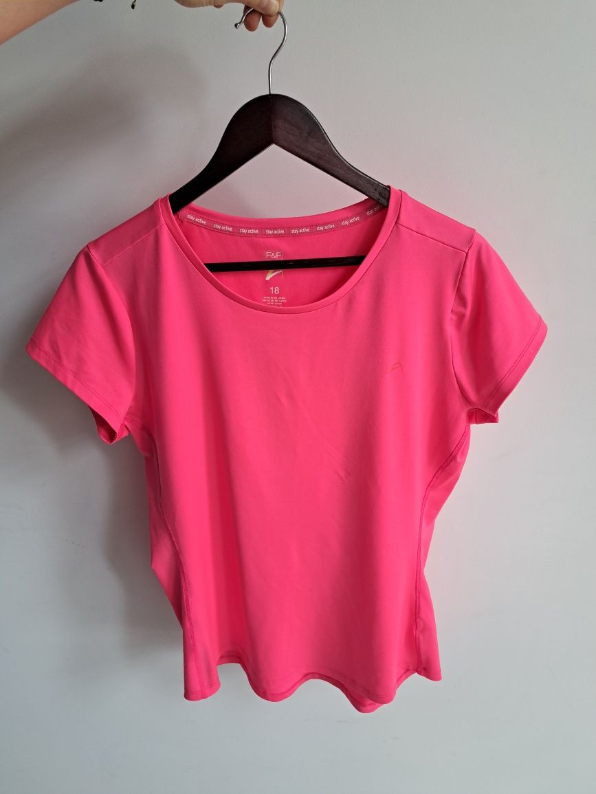 Koszulka damska sportowa F&F Active różowa 42 XL