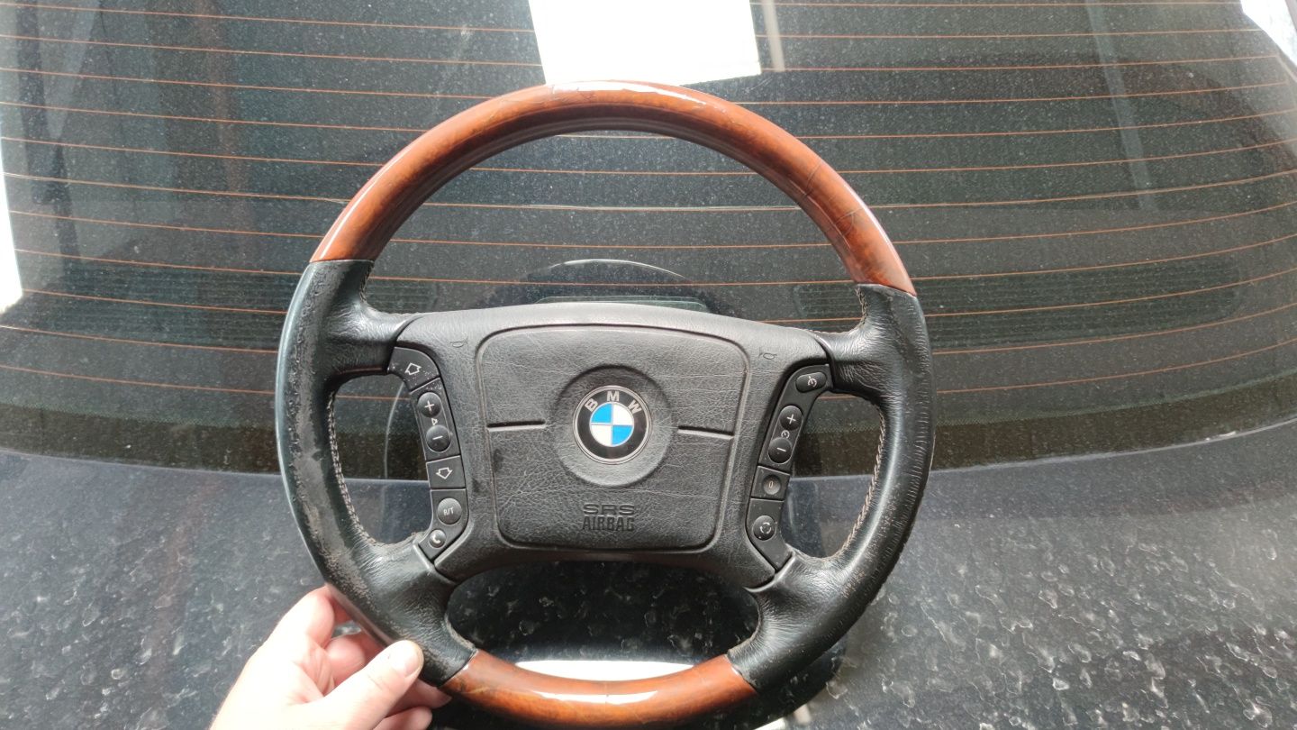 BMW E38 kierownica przed lift drewno