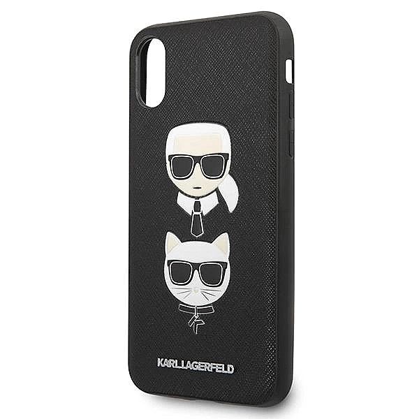 Etui Karl Lagerfeld Saffiano Karl&Choupette Head na iPhone X/XS - czar