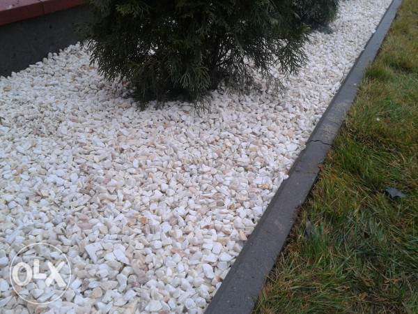 TARASO Biała MARIANNA kamień grys ozdobny do ogrodu. TRANSPORT ŚLĄSK