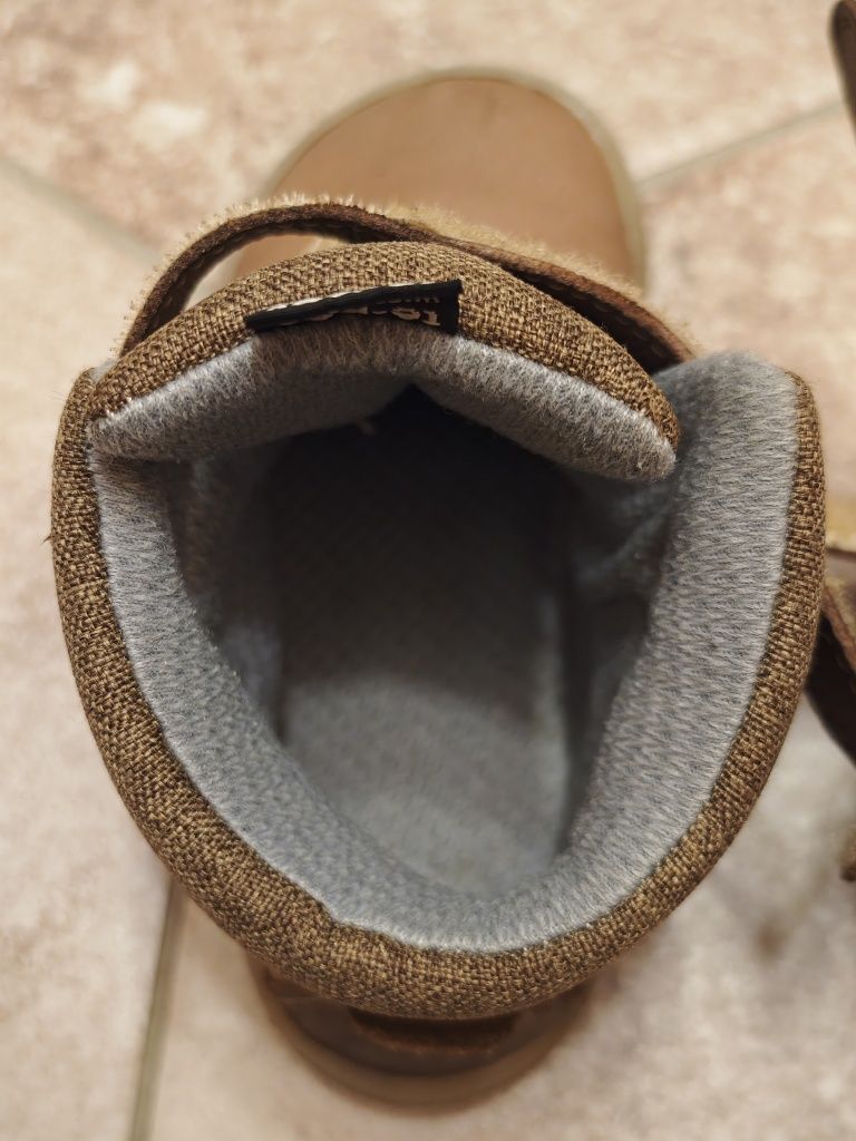 Buty jesienne / zimowe, te-por, wodoodporne, skóra, rozm 25, gwarancja