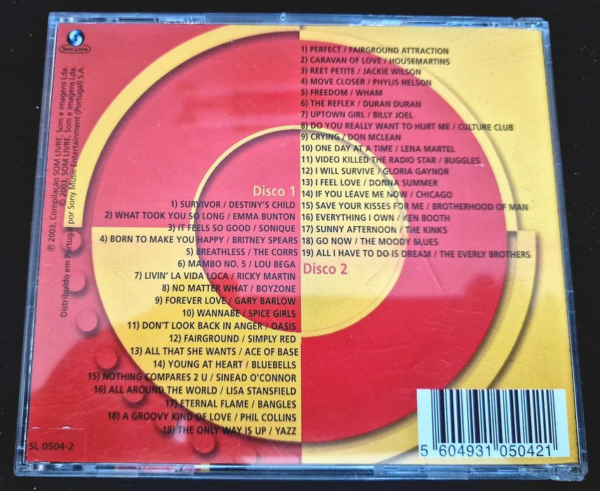 CD música "Number one" volume 2 de 2003(Vários artistas)