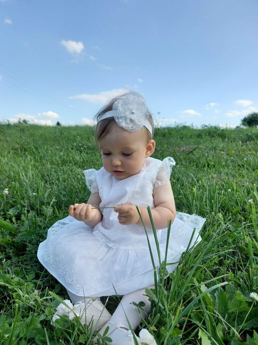 Sukienka do chrztu r.68