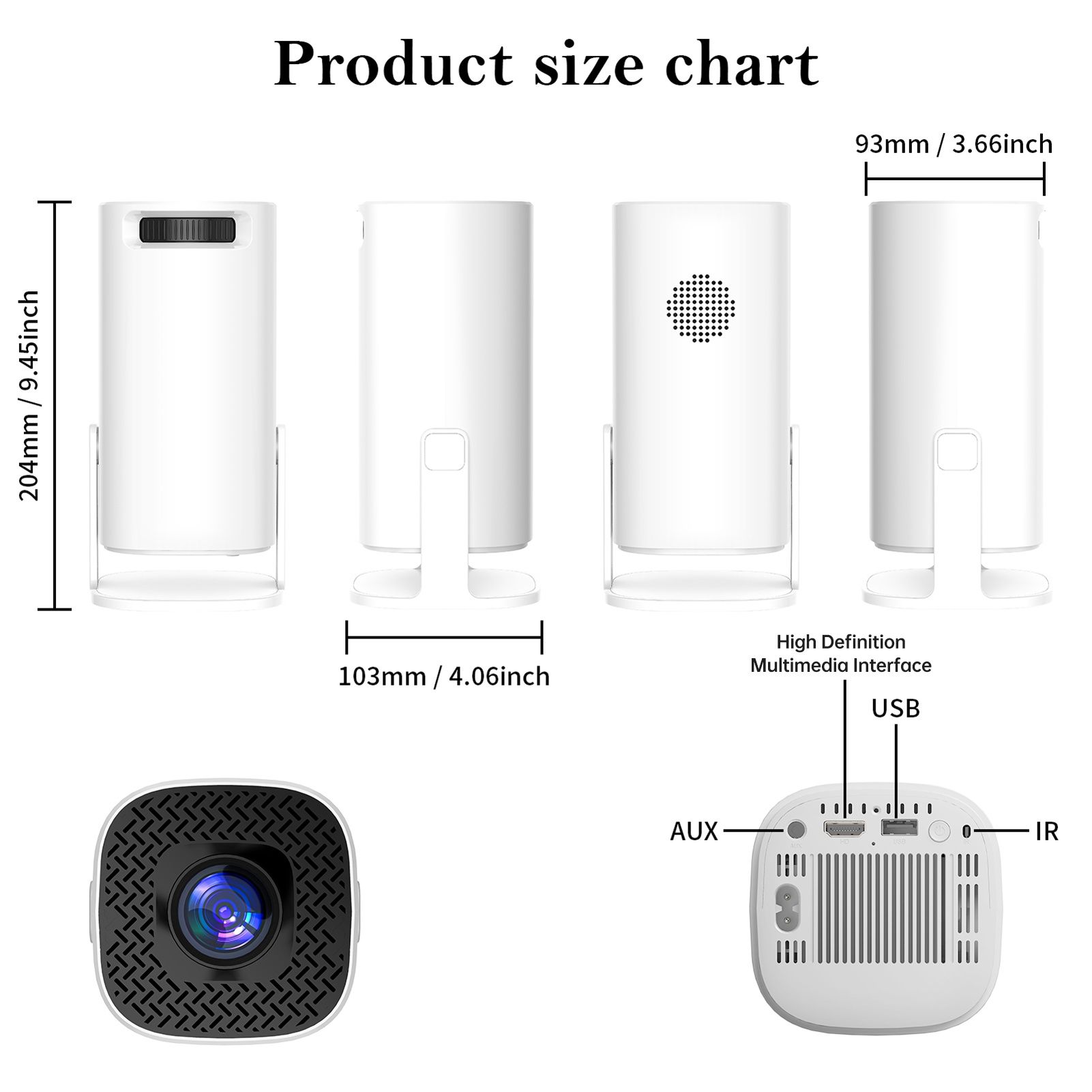 Найкраща ціна! Проектор Hongtop P30, 1280×720, краще ніж HY300