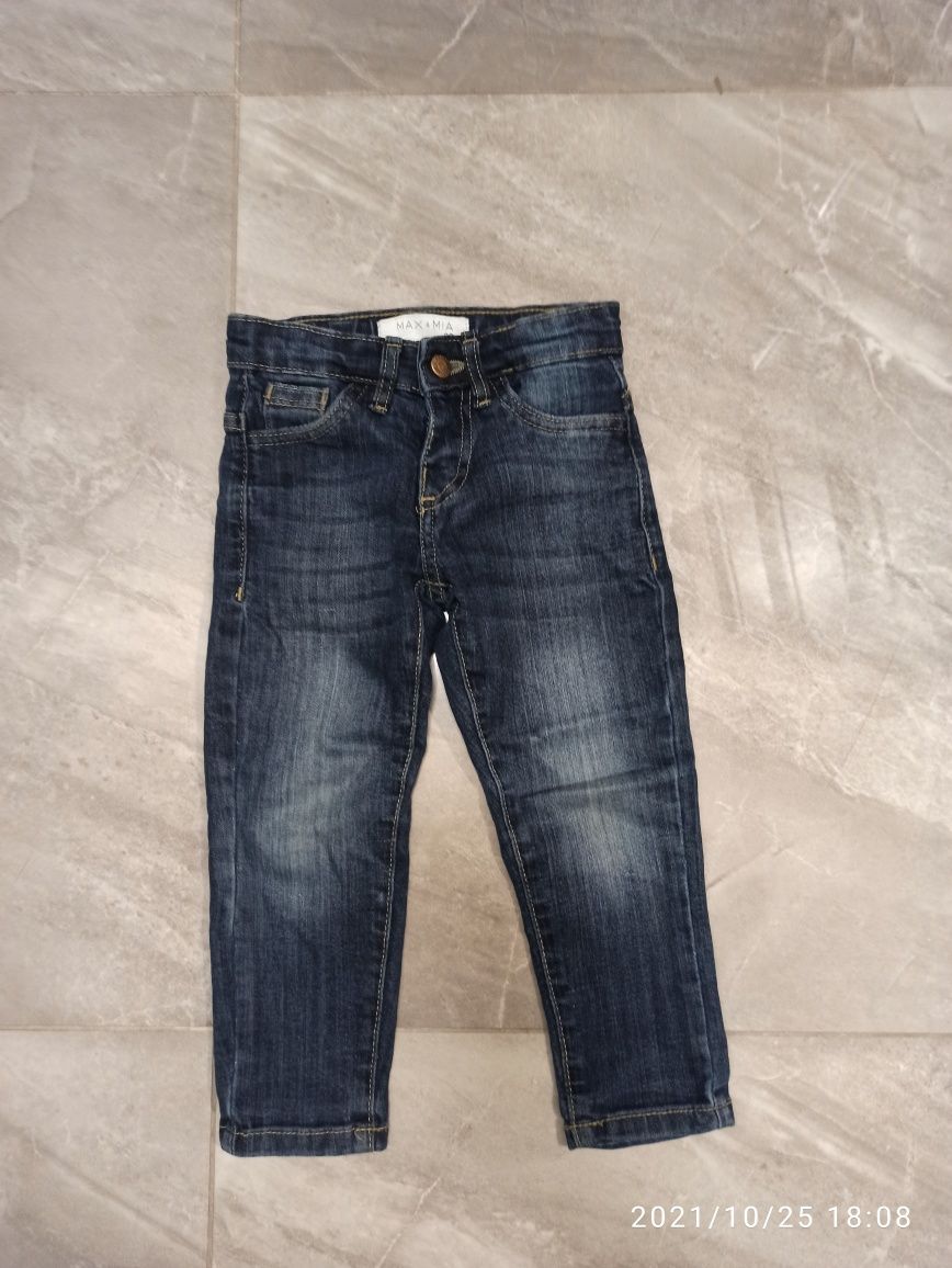 Spodnie jeansy jeansowe elastyczne rozmiar 98 jak nowe