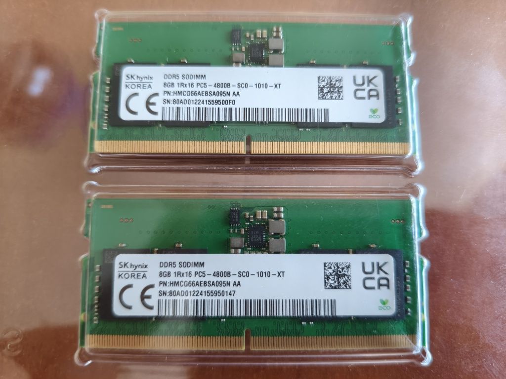 Pamięć RAM DDR5 SO-DIMM 16gb 2x8gb SK hynix 4800MHz