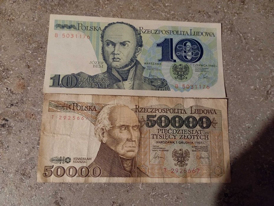 porządki domowe banknoty prl