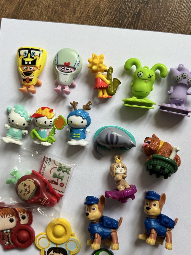 Кіндери різні, kinder Маріо Гаррі Поттер, Губка Боб, хеллоу кітті
