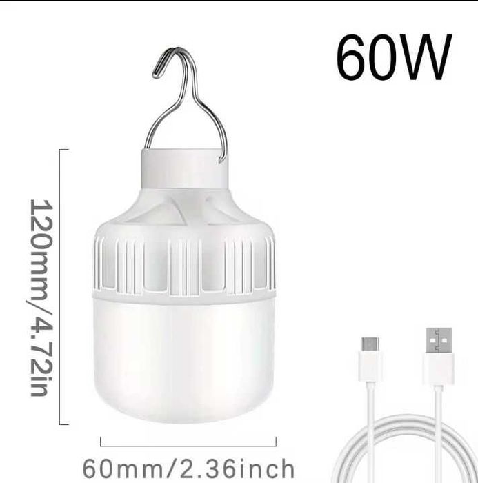 Лампа usb з аккумулятором та гачком