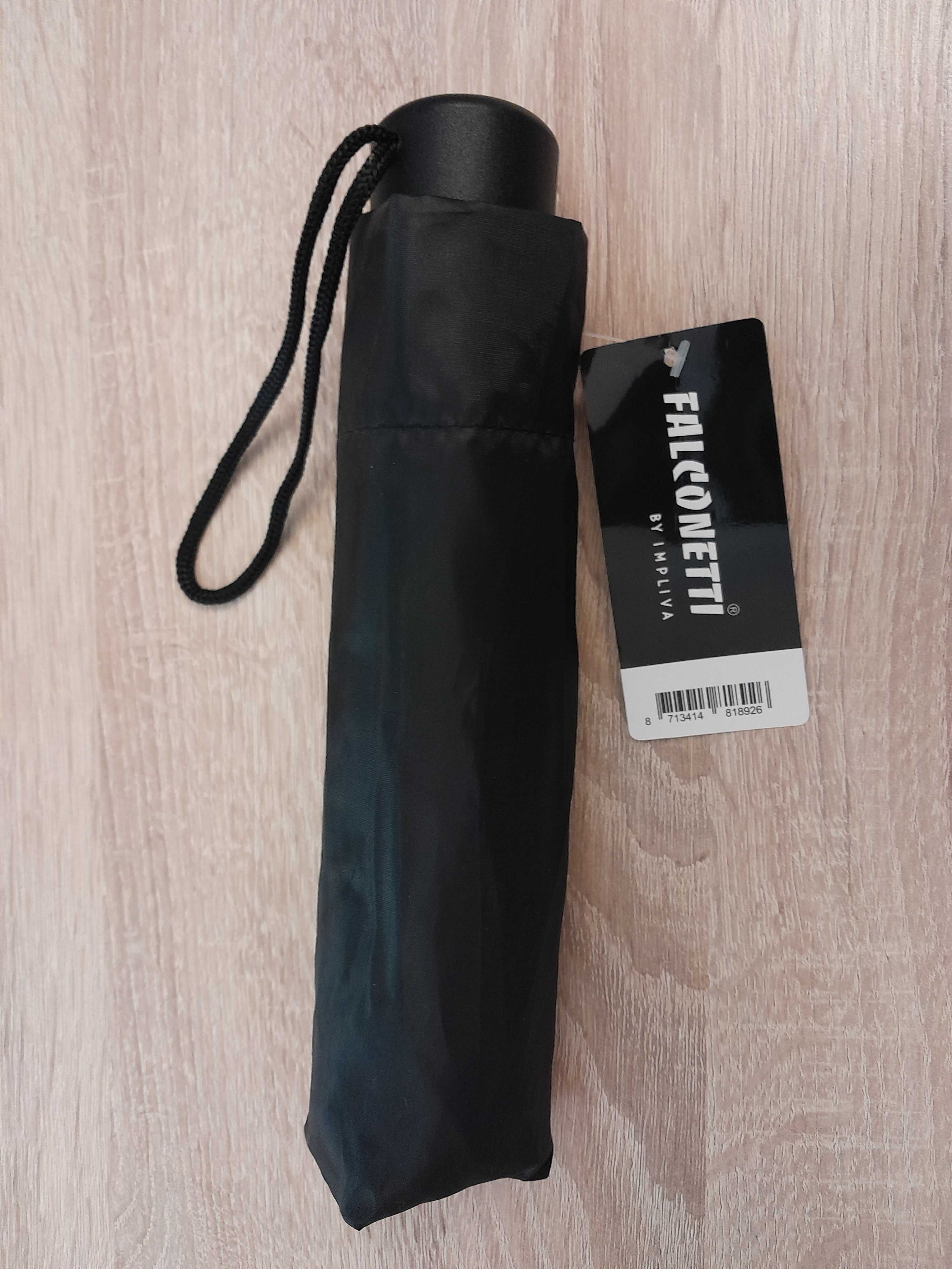 Nowy mini parasol Falconetti, półautomat_Windproof_Umbrella_91, czarny