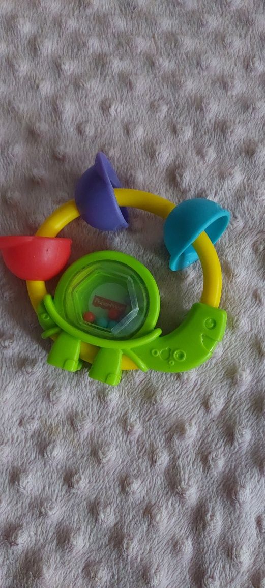 Grzechotka gryzak fisher price sensoryczna zabawka