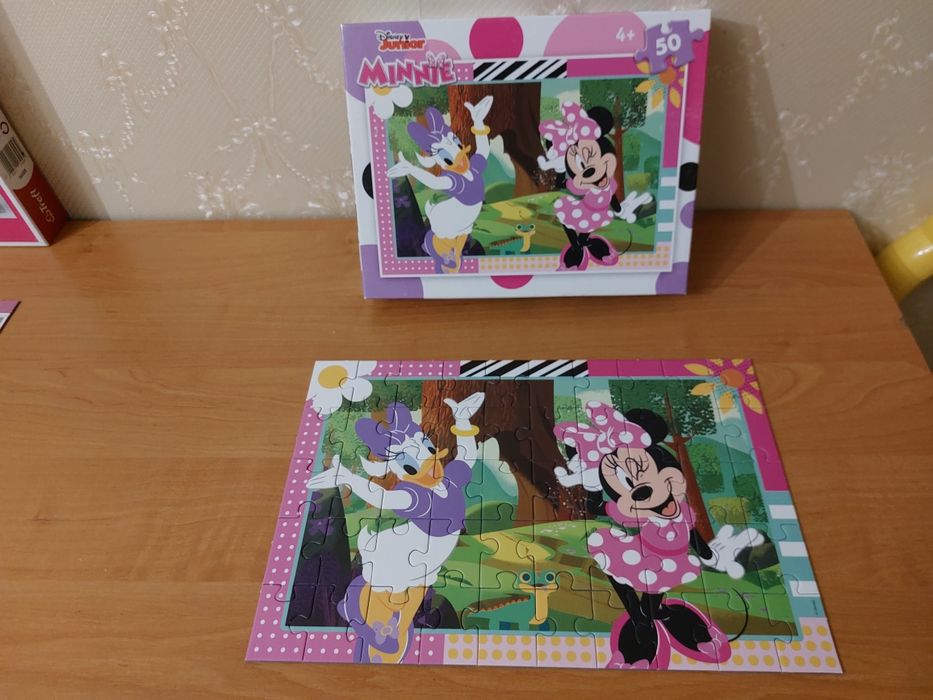 Пазли дитячі дерев'яні і бумажні. Frozen ll, minnie Disney