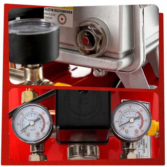 Kompresor olejowy sprężarka powietrza 50l 9Bar tłokowa pompa PROFI