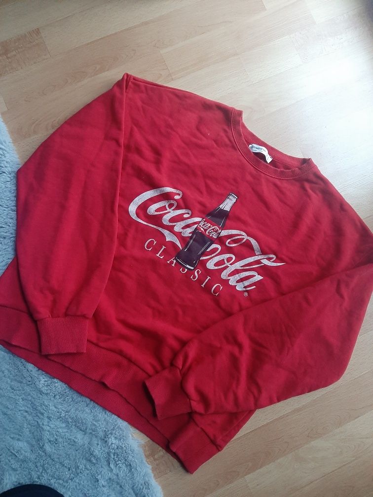 Bluza czerwona Coca Cola Stradivarius r. M