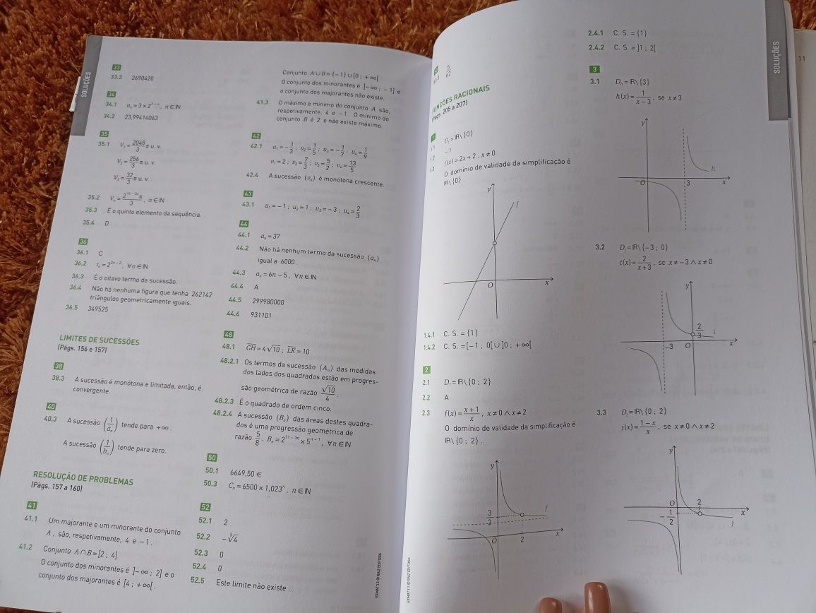 Exercícios de matemática A 11 ano