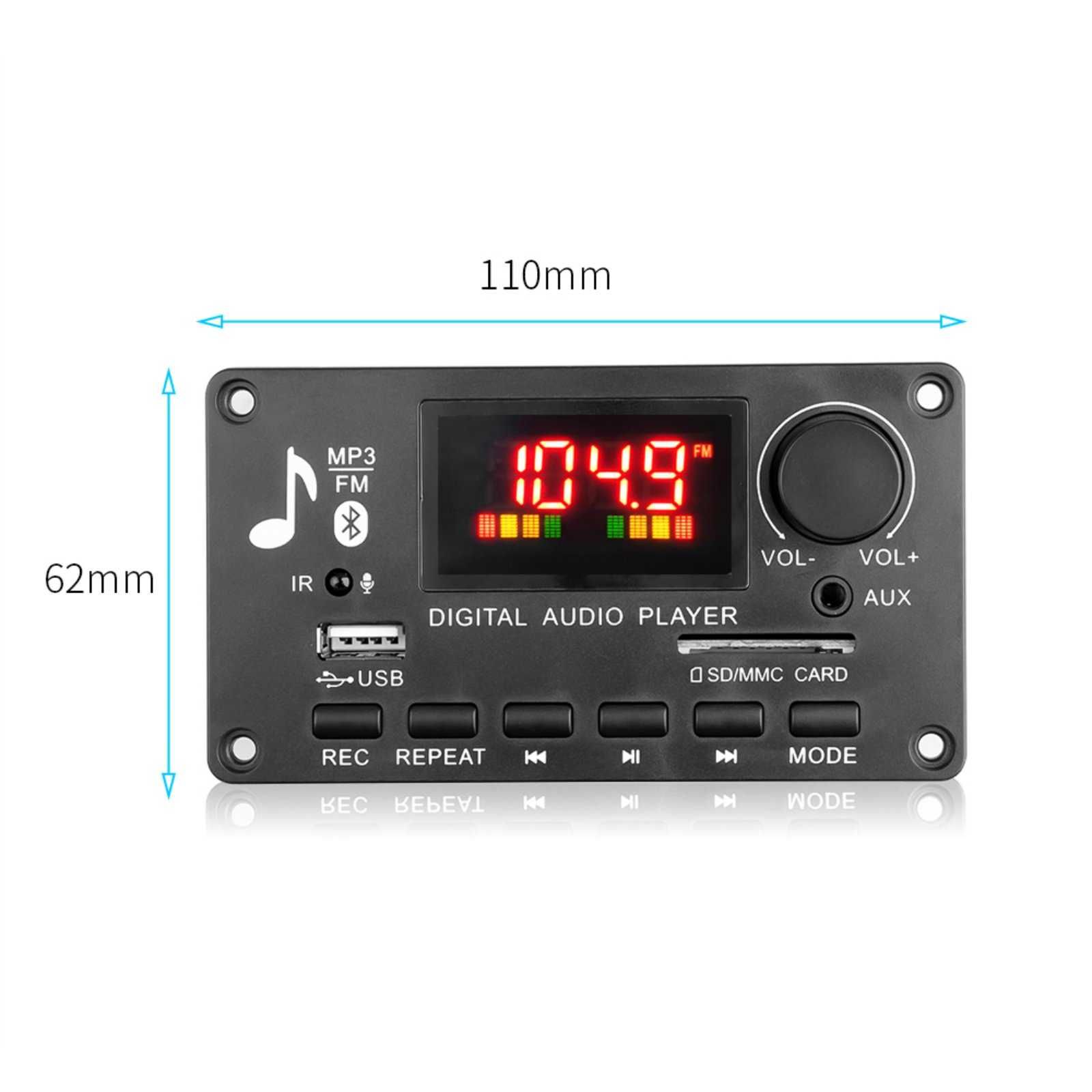 Декодер, MP3 модуль з підсилювачем 2×40w. Пульт.