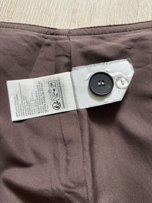 Вовняна осіння спідниця h&m клітинка бленд шерстяная юбка