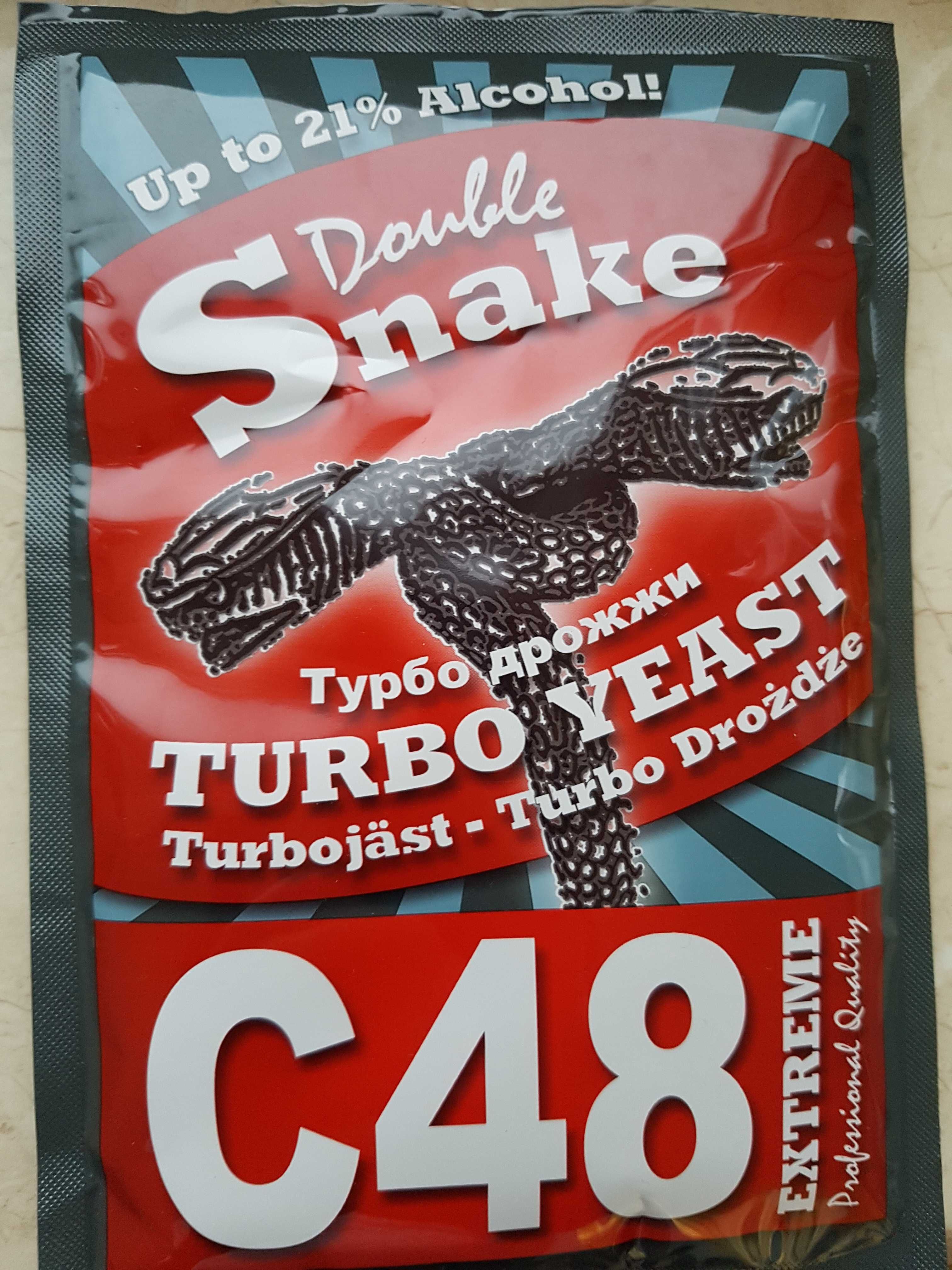 Дріжджі спиртові, дрожжи Double Snake C48 Extreme