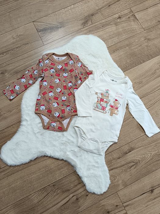 Zestaw świątecznych bodów niemowlęcych 98 cm