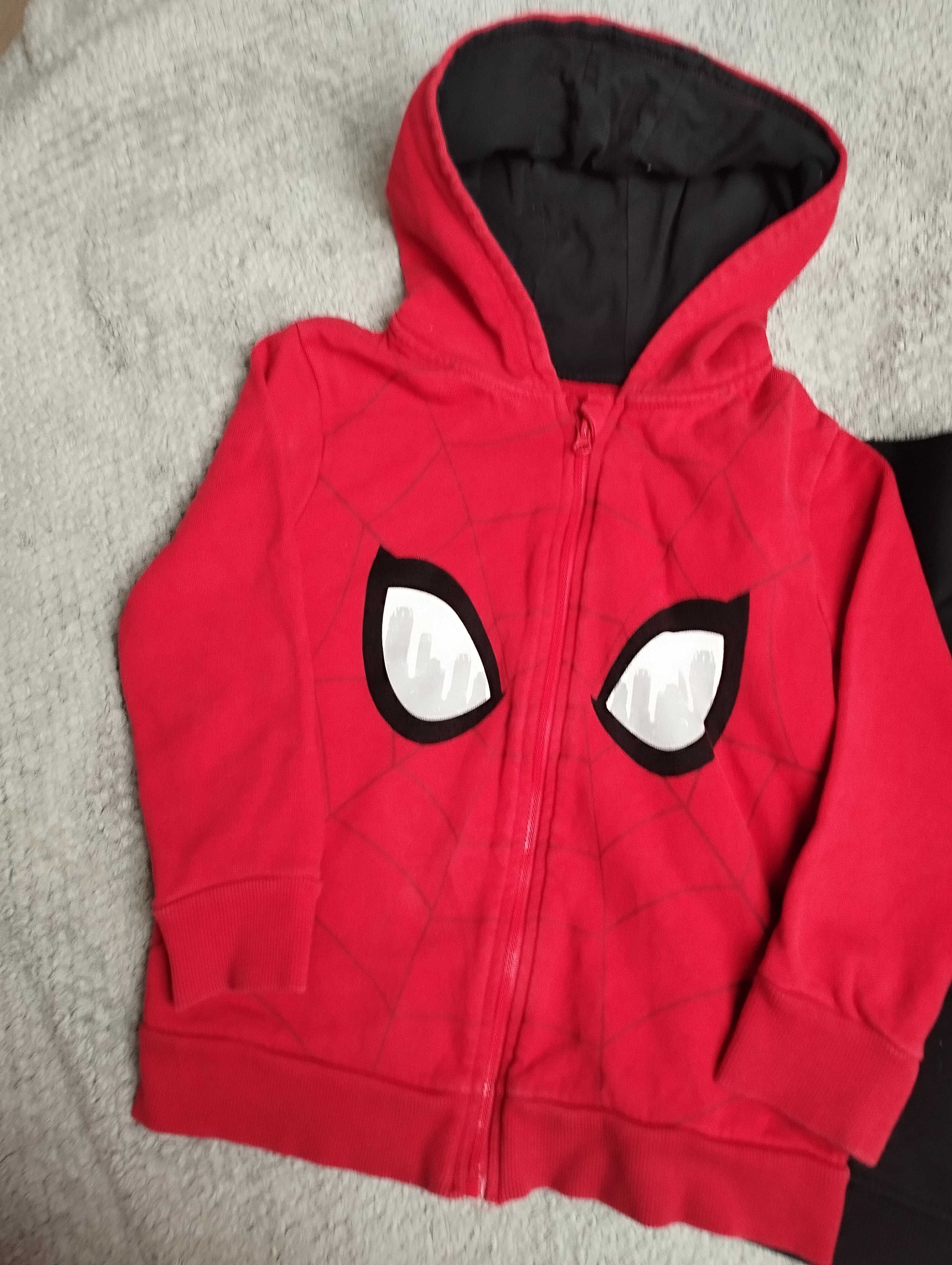 2 szt Bluza Spiderman r 104 oraz czarna