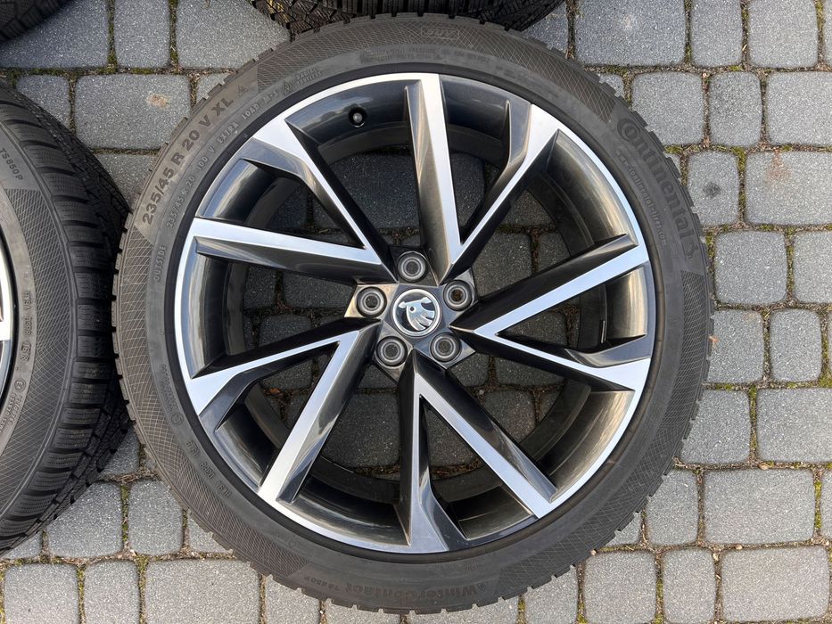 Koła ZIMA Skoda Kodiaq VW Seat 20” 5x112 8J ET41 Continental 235/45/20