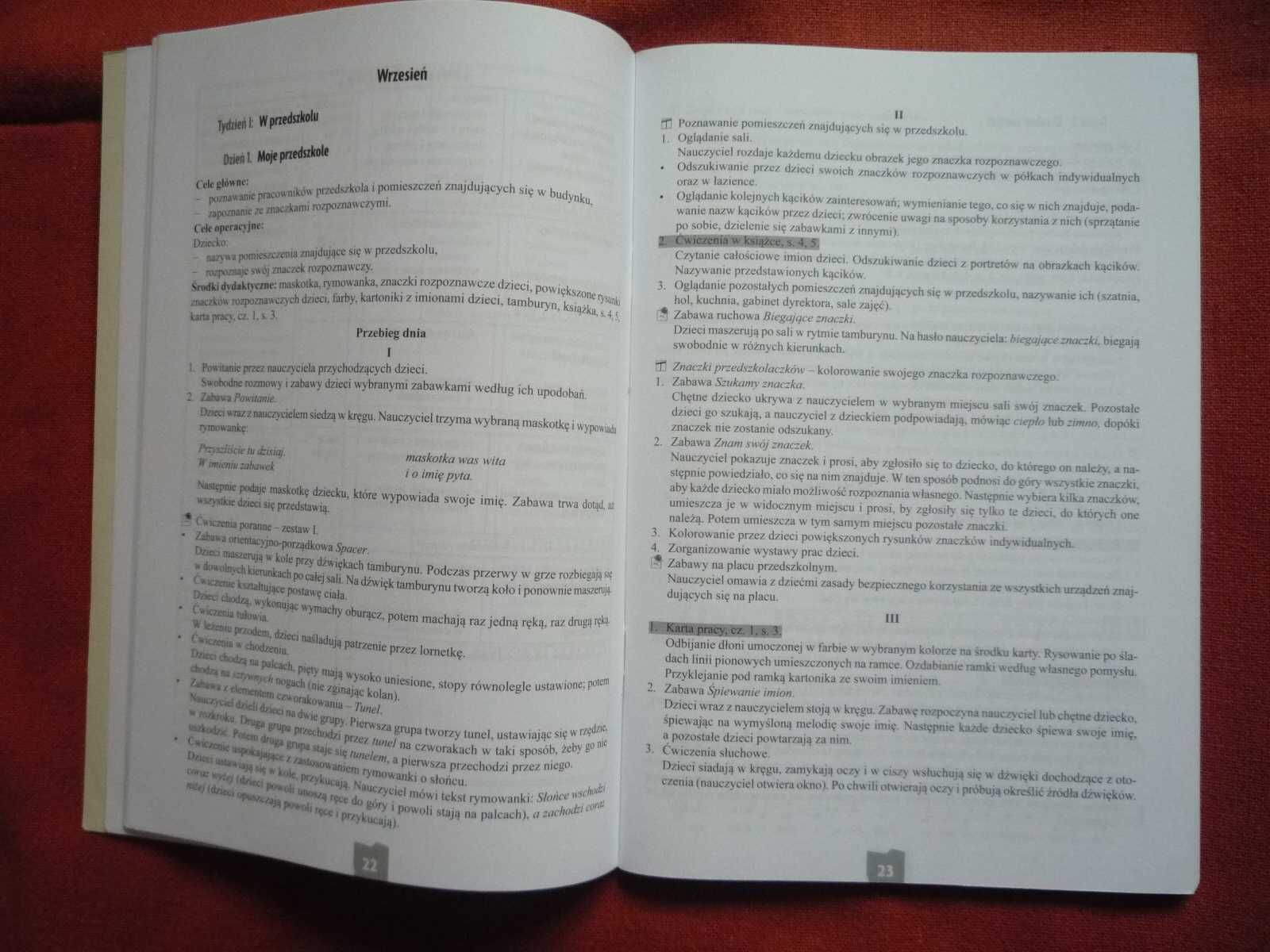 Kolorowy Start z Plusem Sześciolatki Przewodnik metod Wiersze Piosenki