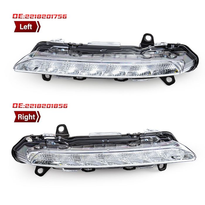 Światła lampy do jazdy dziennej przeciwmgielne LED DRL Mercedes W221 l