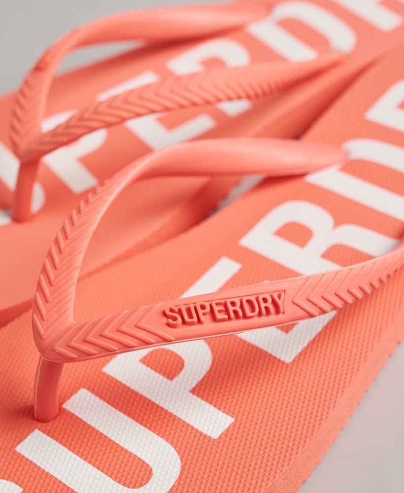 Вʼєтнамки superdry code essential flip flop hyper fire coral оригинал