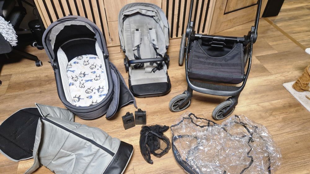 Wózek Muuvo Quick 3.0 2w1 – gondola + spacerówka, pełen zestaw