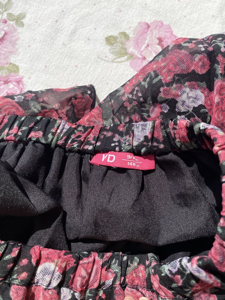 Krótka spódniczka w kwiatki dziewczęca yd S 36 M 38 coquette gumka