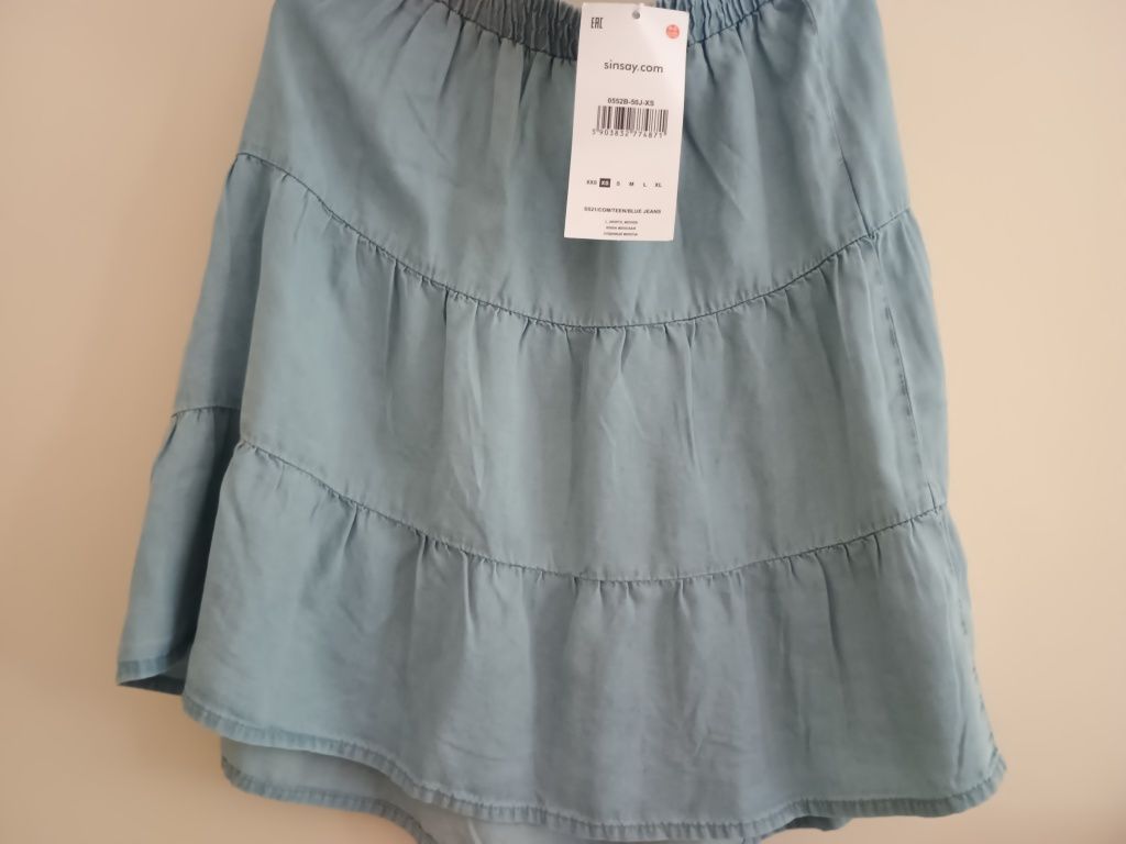 Spódniczka z delikatnego jeansu, XS