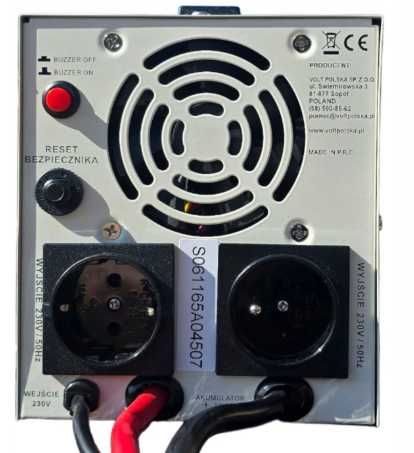 Гибридный ИБП/инвертор VoltPolska SINUSPRO 850 E PLUS 12/230V 500/850W