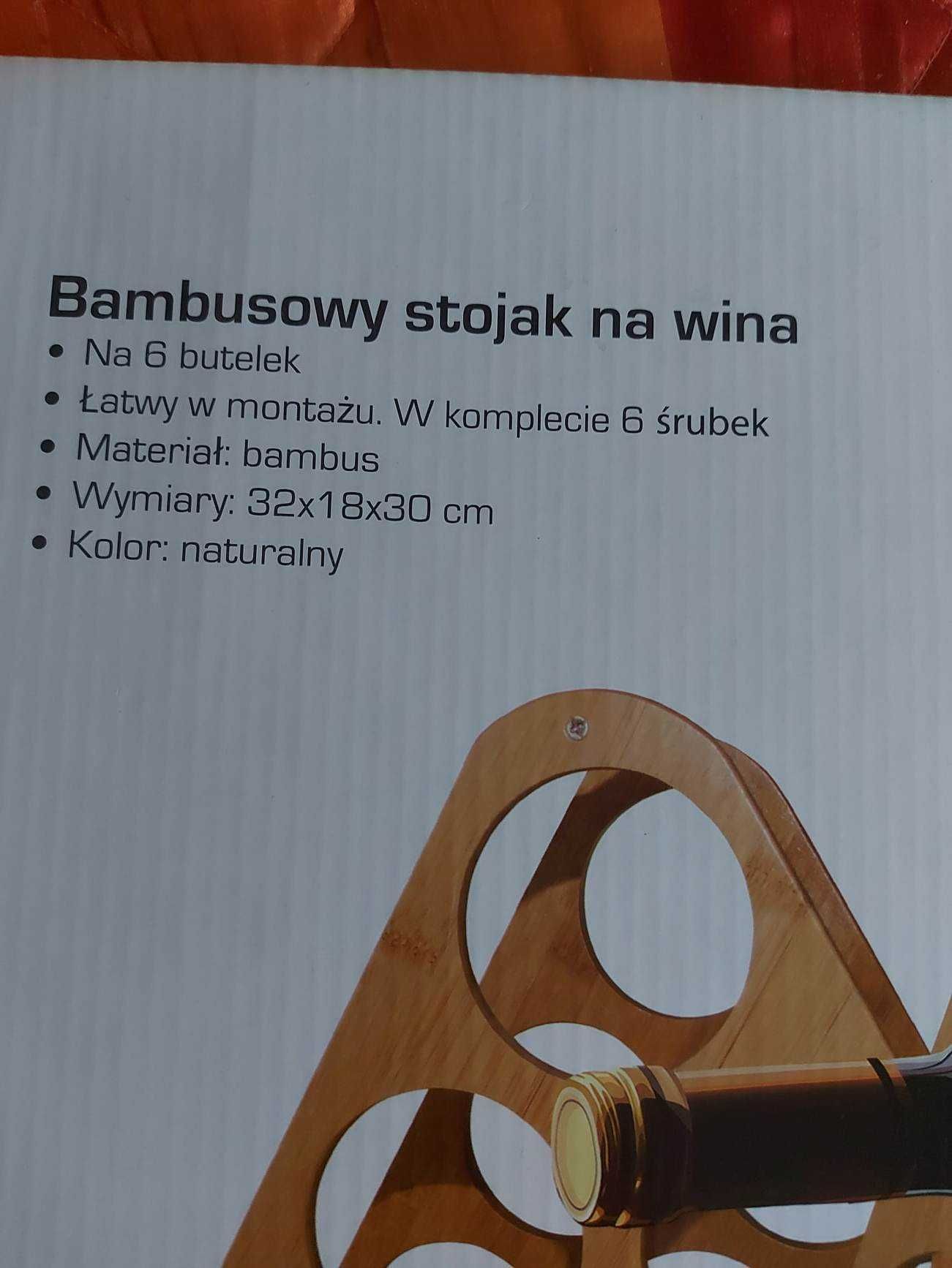 Stojak na wino na 6 butelek