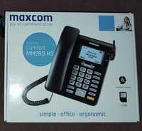 Stacjonarny telefon komórkowy MaxCom MM28D HS - gwarancja