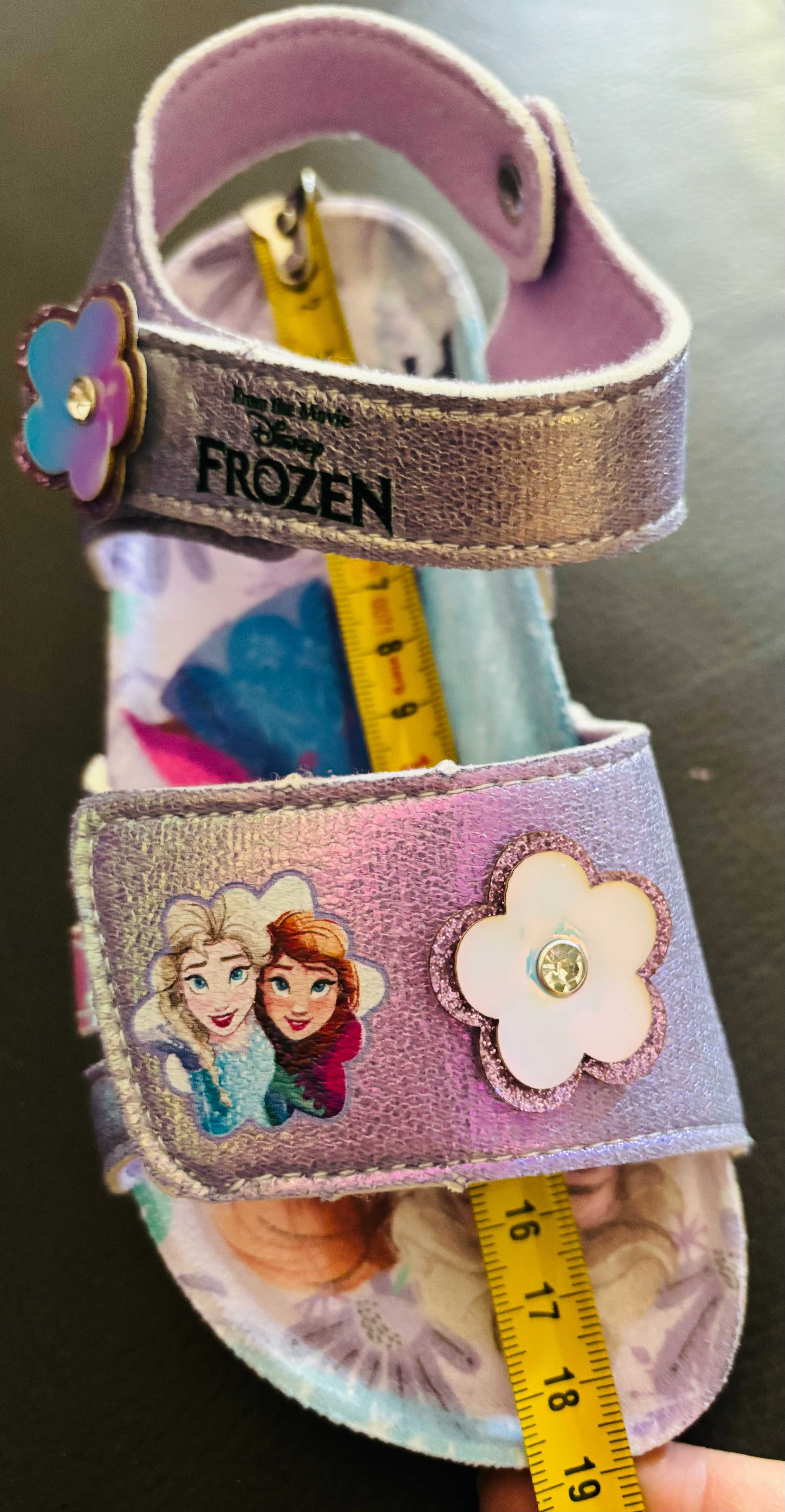 sandały Elza Elsa, Frozen, Kraina Lodu HOLOGRAFICZNE 27 28 regulacja