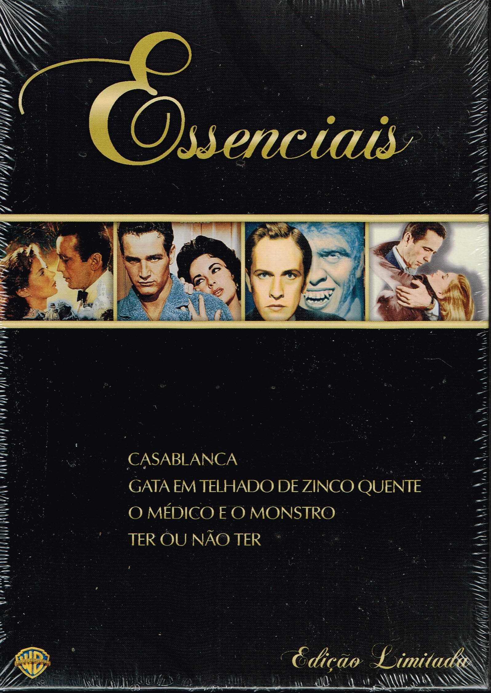 Caixa com 4 DVDs de Filmes Clássicos Essenciais - NOVOS! SELADOS!