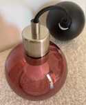 okrągła różowa lampa wisząca 70s vintage modern retro