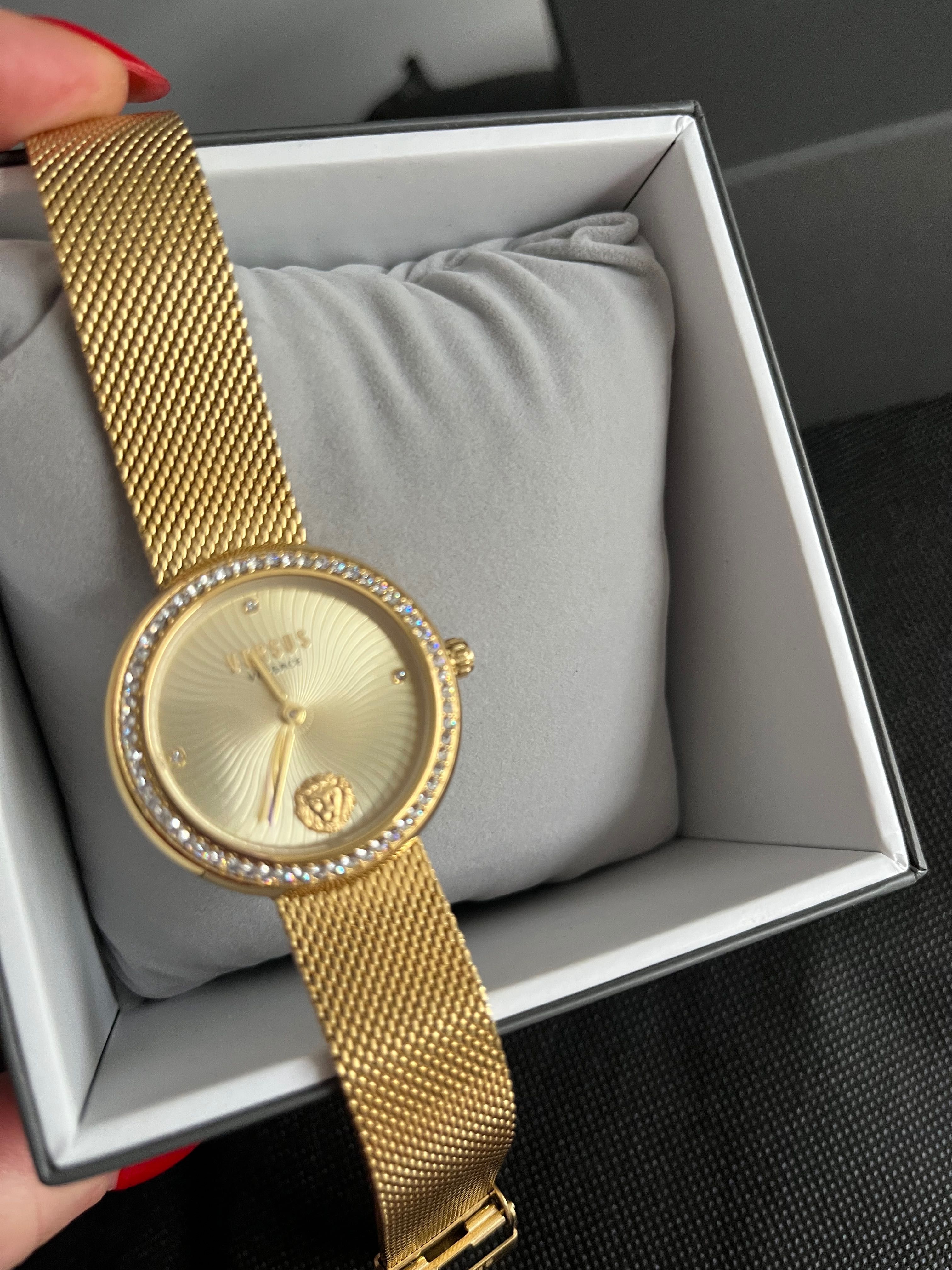 versus timex złoty nowy zegarek przepiękny damski w pudełeczku