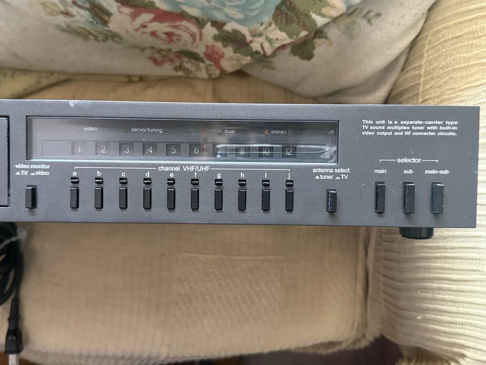 Technics TV sound Multiplex Tuner ST-808V color rare 100% funcional
