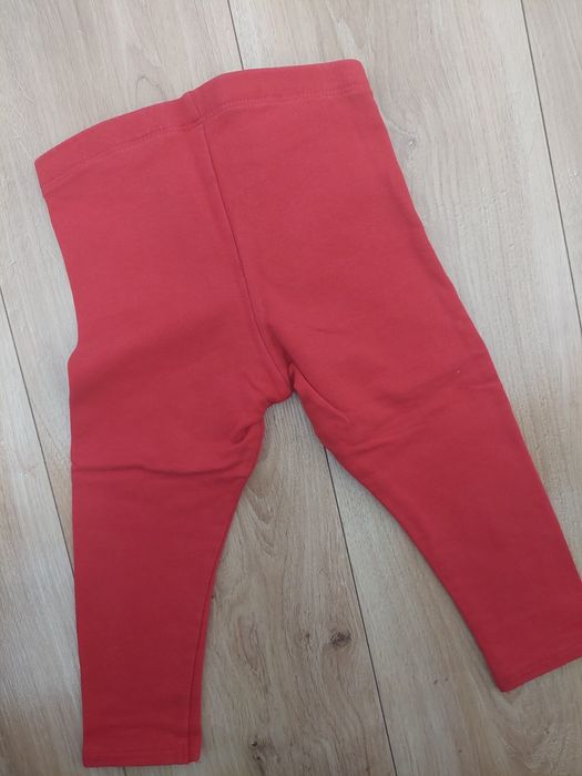 Czerwone legginsy h&m 92