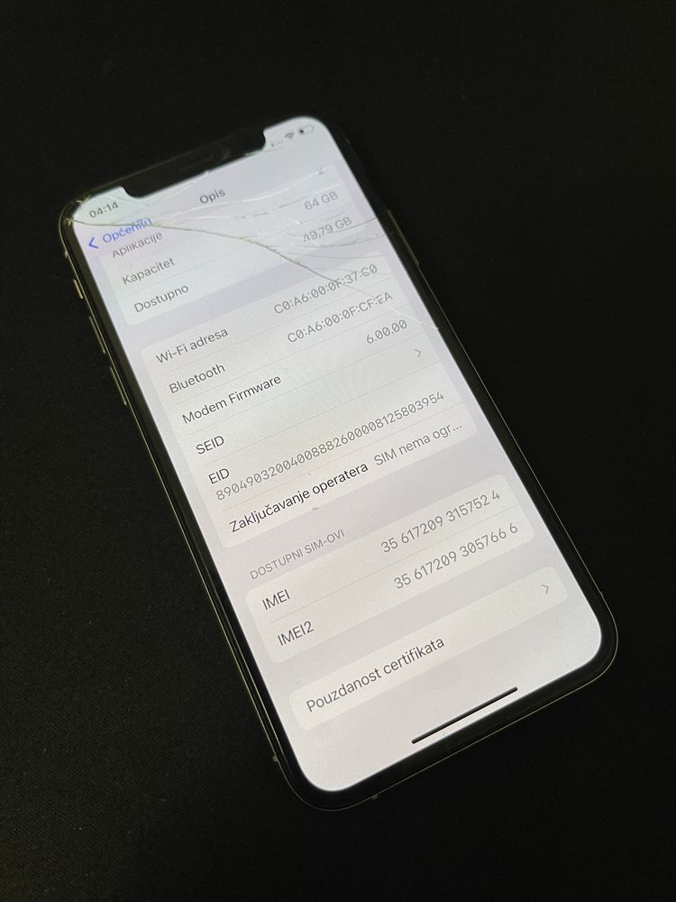 iPhone XS 64GB neverlock