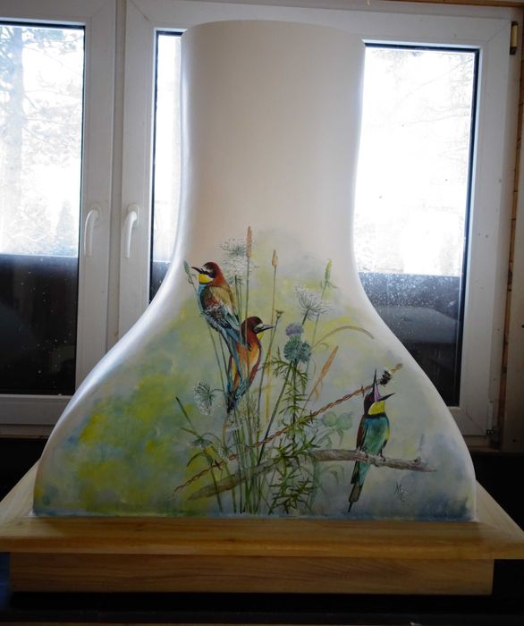 okap kuchenny,okap prowansalski,okap retro,malowany okap,kolorowy okap