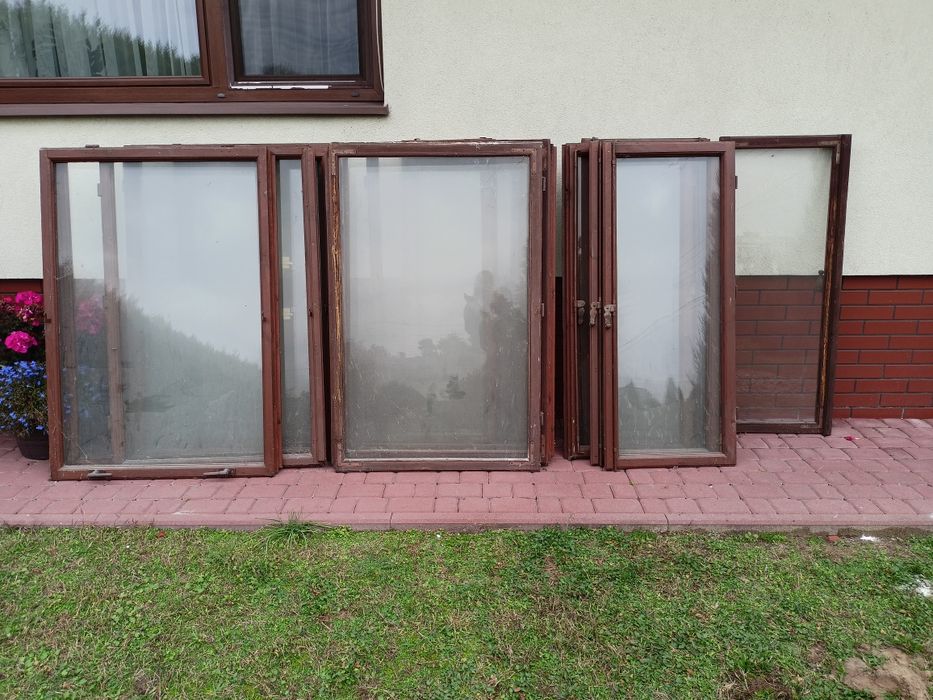 Oddam za darmo okna drewniane z całego domu