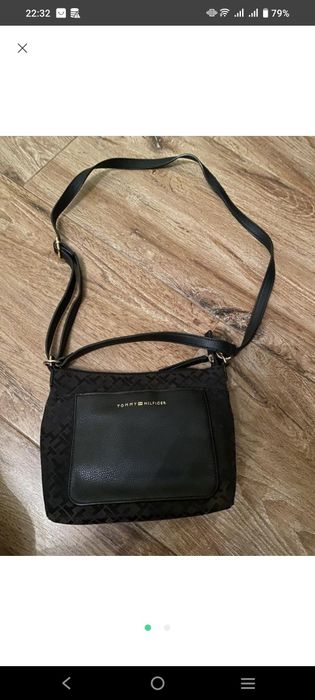 Сумка чорна бренду Tommy Hilfiger